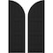 Ekena Millwork Americraft 5-Board (3 Batten) Wood Joined Board-n-Batten Shutters w/ Arch Top, ARW401BQ518X77BLH, PR ARW401BQ518X77BLH - alternate 1